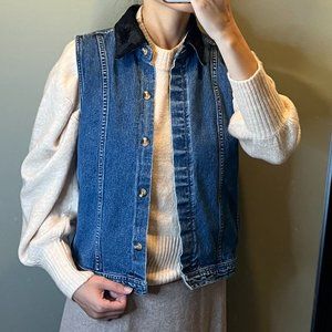 Vintage Denim Waist Vest from Old School Sleeveless US size 2